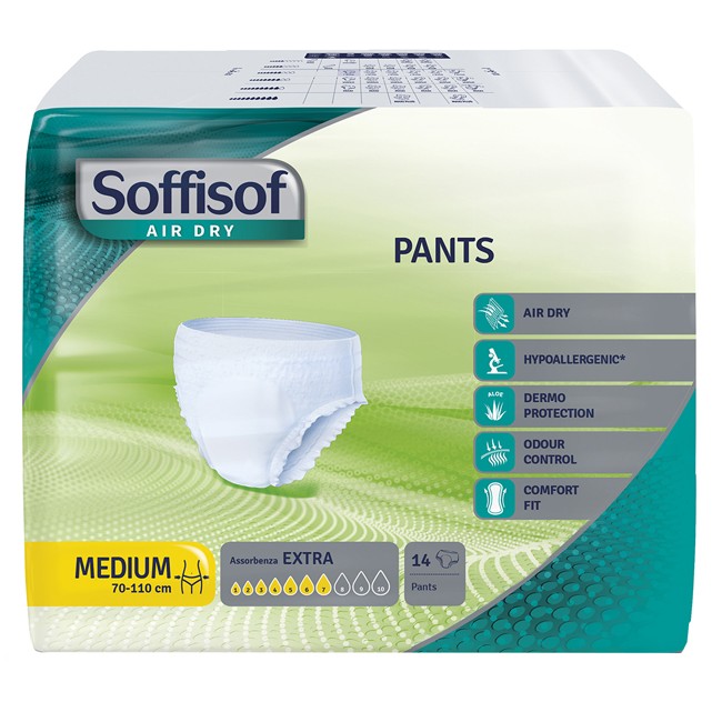 PANNOLONE MUTANDINA PULL UP SOFFISOF AIR DRY EXTRA M 14 PEZZI PANNOLONE MUTANDINA PULL UP SOFFISOF AIR DRY EXTRA M 14 PEZZI