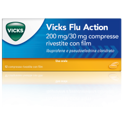 VICKS FLU ACTION*12CPR200+30MG