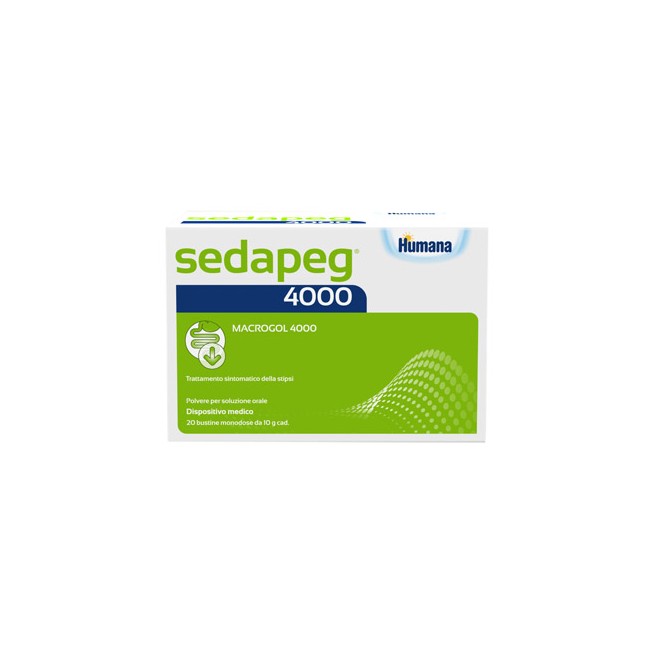 SEDAPEG 4000 20 BUSTINE MONODOSE X 10G HUMANA SEDAPEG 4000 20 BUSTINE MONODOSE X 10G HUMANA