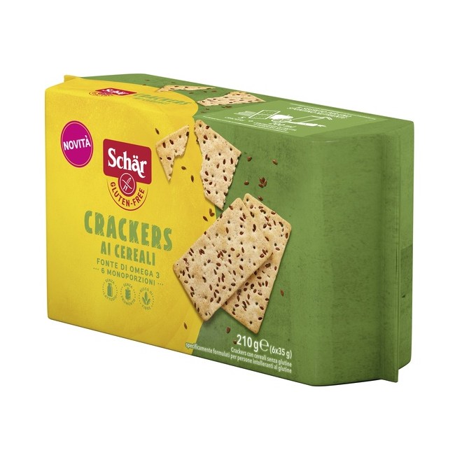 SCHAR CRACKERS CEREALI SENZA LATTOSIO 6 MONOPORZIONI DA 35 G SCHAR CRACKERS CEREALI SENZA LATTOSIO 6 MONOPORZIONI DA 35 G