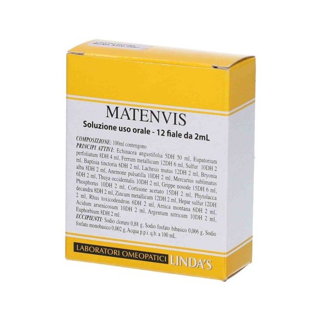 Linda's Matenvis 12 Fiale 2ml Linda's Matenvis 12 Fiale 2ml