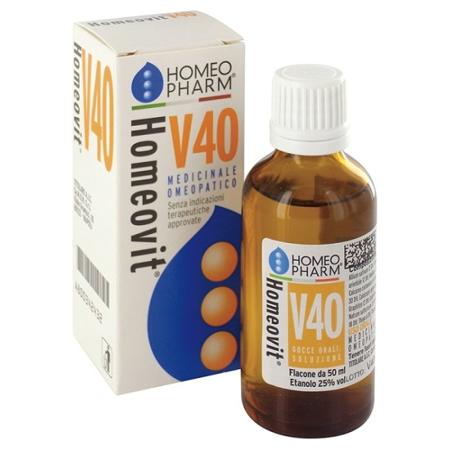 Homeopharm Homeovit V40 Gocce 50ml Homeopharm Homeovit V40 Gocce 50ml