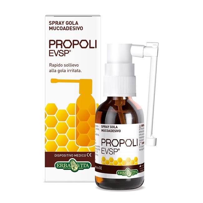 PROPOLI EVSP SPRAY GOLA MUCOADESIVO SENZA ALCOL 20ML PROPOLI EVSP SPRAY GOLA MUCOADESIVO SENZA ALCOL 20ML