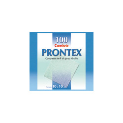 GARZA PRONTEX CAMBRIC 10X10CM 100 PEZZI