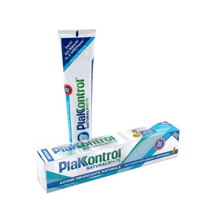 PLAKKONTROL NATURAL WHITE DENTIFRICIO 100 G