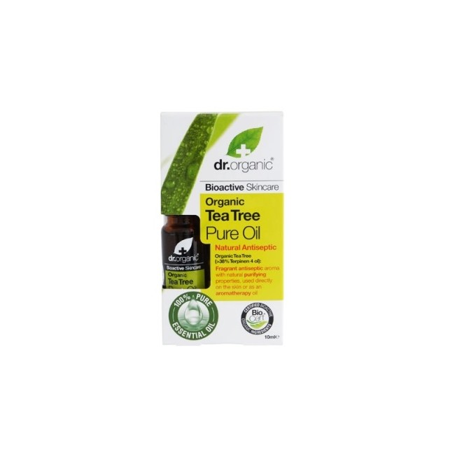 DR ORGANIC TEA TREE ESSENTIAL OIL OLIO ESSENZIALE 10 ML