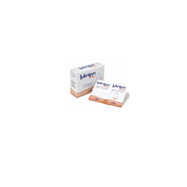 Confezione da 20 bustine di Lubrigyn crema vaginale idratante lubrificante Confezione da 20 bustine di Lubrigyn crema vaginale idratante lubrificante