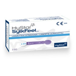 LANCETTE PUNGIDITO MYSTAR SYLKFEEL LANCETS 33 GAUGE 50 PEZZI