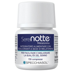 Confezione da 150 compresse di Serenotte Melatonina 1 Mg integratore per favorire il sonno