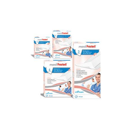 MEDICAZIONE MEDIPRESTERIL POST OPERATORIA DELICATA STERILE 8X10 4 PEZZI MEDICAZIONE MEDIPRESTERIL POST OPERATORIA DELICATA STERILE 8X10 4 PEZZI