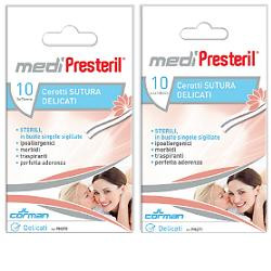 CEROTTO PER SUTURA MEDIPRESTERIL DELICATI TESSUTO NON TESSUTO 6,4X108MM 10 PEZZI
