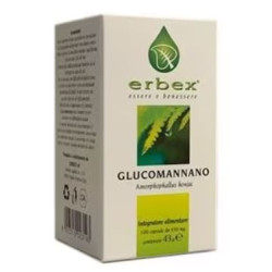 Erbex Glucomannano Integratore Alimentare 100 Capsule 430mg