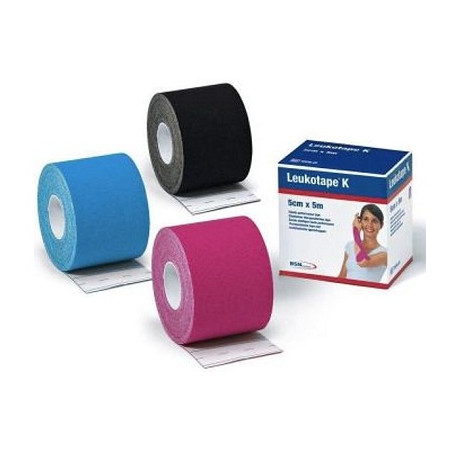 BENDA ADESIVA LEUKOTAPE K PER TAPING FISIOTERAPICO LARGHEZZA 5 CM LUNGHEZZA 5 M COLORE NERO IN ROTOLO BENDA ADESIVA LEUKOTAPE K PER TAPING FISIOTERAPICO LARGHEZZA 5 CM LUNGHEZZA 5 M COLORE NERO IN ROTOLO