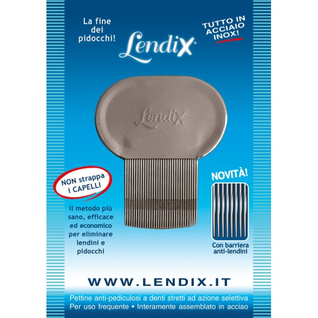 LENDIX PETTINE PREMIUM ANTIPIDOCCHI IN ACCIAIO LENDIX PETTINE PREMIUM ANTIPIDOCCHI IN ACCIAIO