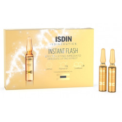 Confezione da 5 fiale di Isdin Isdinceutics Instant Flash Trattamento Viso Effetto Lifting Immediato.
