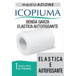 BENDA GARZA ELASTICA ICOPIUMA AUTOFISSANTE CM 4 X 4 MT
