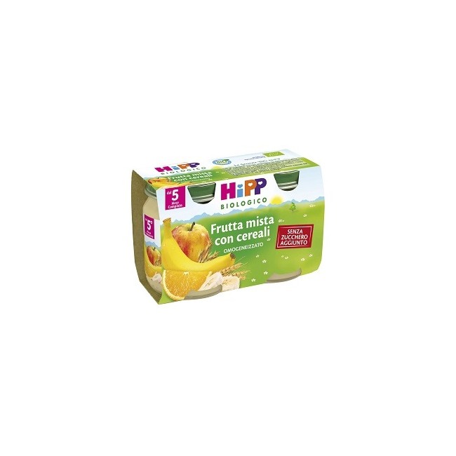 HIPP BIO HIPP BIO OMOGENEIZZATO FRUTTA MISTA CON CEREALI 2X125 G HIPP BIO HIPP BIO OMOGENEIZZATO FRUTTA MISTA CON CEREALI 2X125 G