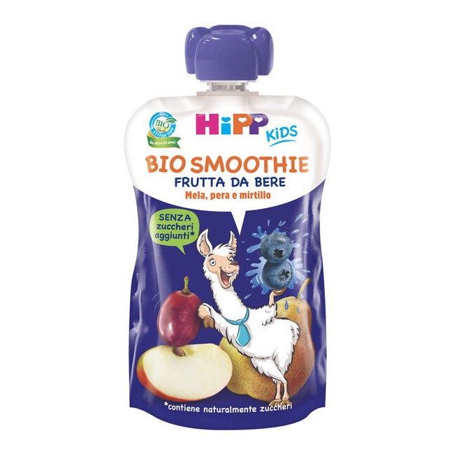 HIPP BIO SMOOTHIES MELA/PERA/MIRTILLO 120 ML HIPP BIO SMOOTHIES MELA/PERA/MIRTILLO 120 ML