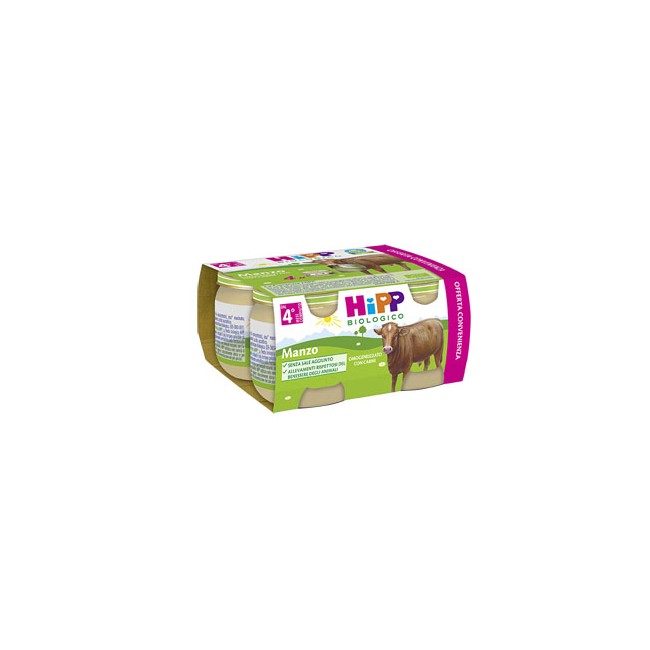 HIPP BIO HIPP BIO OMOGENEIZZATO MANZO 4X80 G HIPP BIO HIPP BIO OMOGENEIZZATO MANZO 4X80 G
