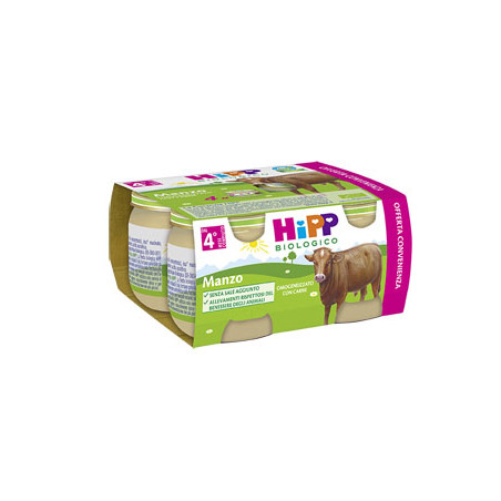 HIPP BIO HIPP BIO OMOGENEIZZATO MANZO 4X80 G HIPP BIO HIPP BIO OMOGENEIZZATO MANZO 4X80 G