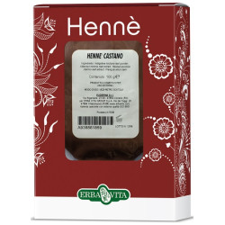 HENNE COLORANTE CAPELLI CASTANO 100 G