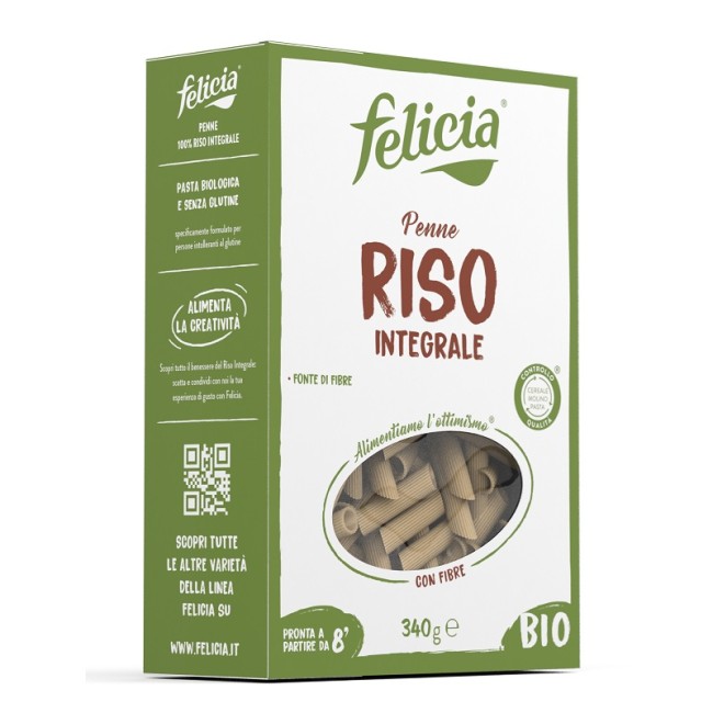 FELICIA BIO RISO INTEGRALE PENNE 340 G FELICIA BIO RISO INTEGRALE PENNE 340 G