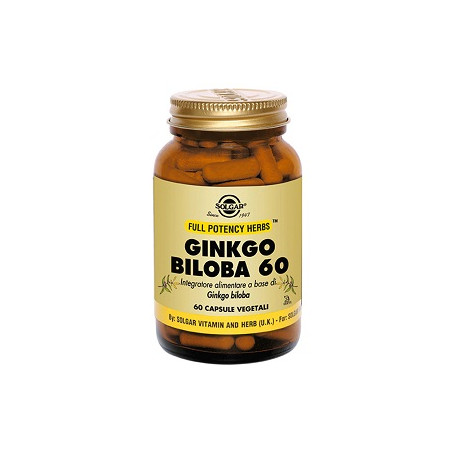 Solgar Ginkgo Biloba 60 60 Capsule Vegetali
