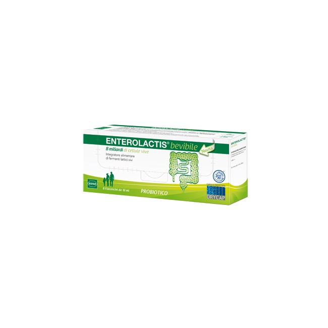 ENTEROLACTIS 6 FLACONCINI 10 ML ENTEROLACTIS 6 FLACONCINI 10 ML