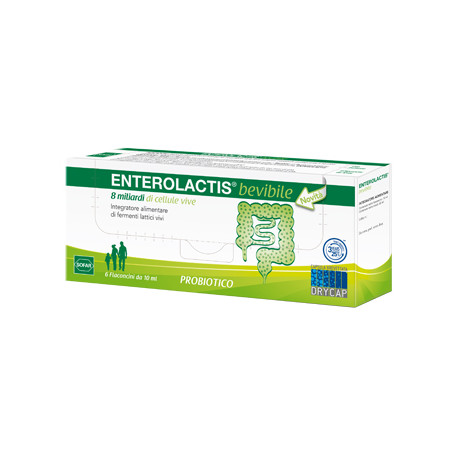 ENTEROLACTIS 6 FLACONCINI 10 ML ENTEROLACTIS 6 FLACONCINI 10 ML