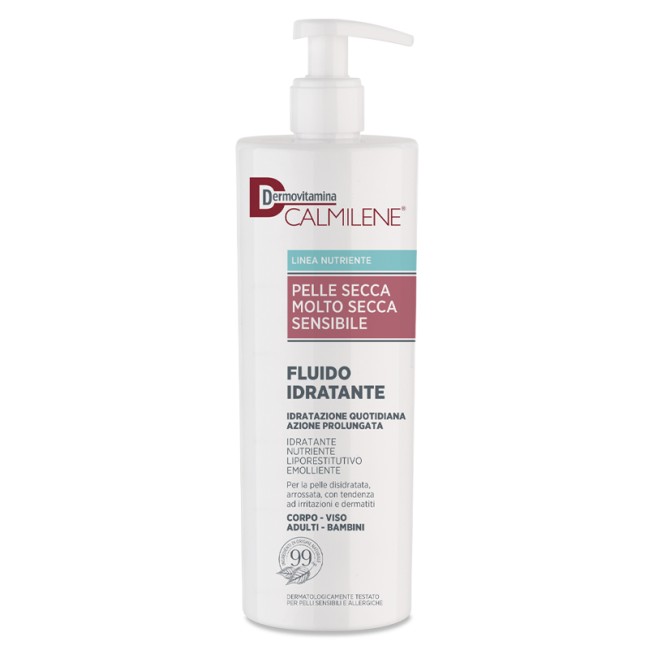 DERMOVITAMINA CALMILENE FLUIDO IDRATANTE PER PELLE SECCA, MOLTO SECCA E SENSIBILE 500 ML DERMOVITAMINA CALMILENE FLUIDO IDRATANTE PER PELLE SECCA, MOLTO SECCA E SENSIBILE 500 ML