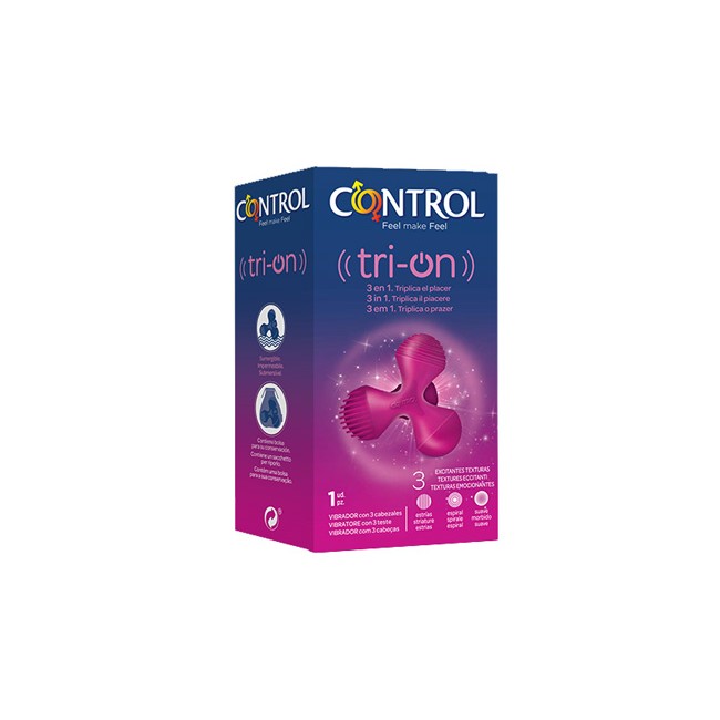 CONTROL TRI-ON VIBRATORE 3 IN 1 1 PEZZO CONTROL TRI-ON VIBRATORE 3 IN 1 1 PEZZO