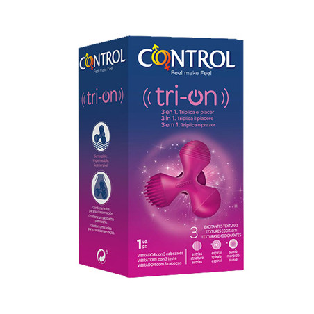 CONTROL TRI-ON VIBRATORE 3 IN 1 1 PEZZO CONTROL TRI-ON VIBRATORE 3 IN 1 1 PEZZO