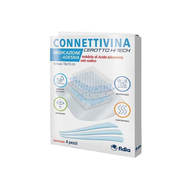 CEROTTO CONNETTIVINA HITECH 10 X 10 CM 4 PEZZI CEROTTO CONNETTIVINA HITECH 10 X 10 CM 4 PEZZI