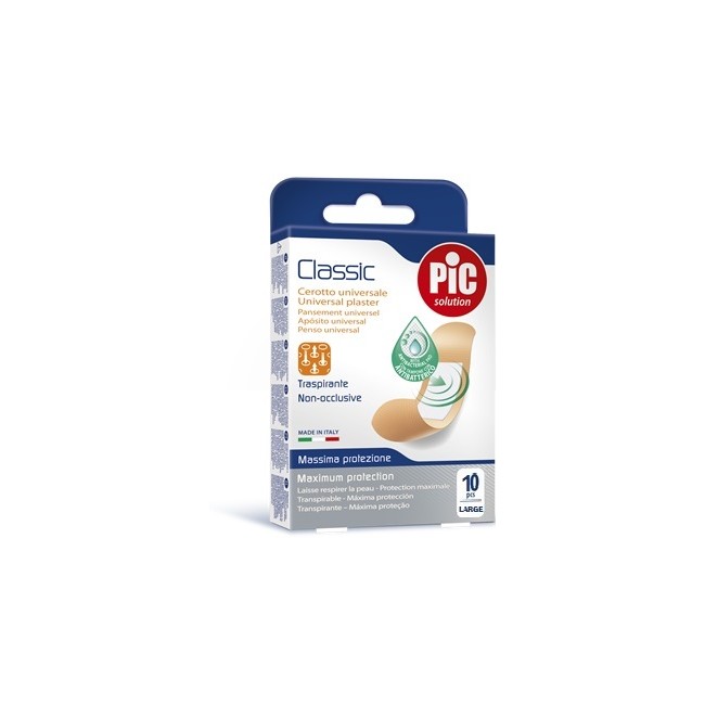 CEROTTO PIC CLASSIC 25X72 MM 10 ANTIBATTERICO 10 PEZZI CEROTTO PIC CLASSIC 25X72 MM 10 ANTIBATTERICO 10 PEZZI