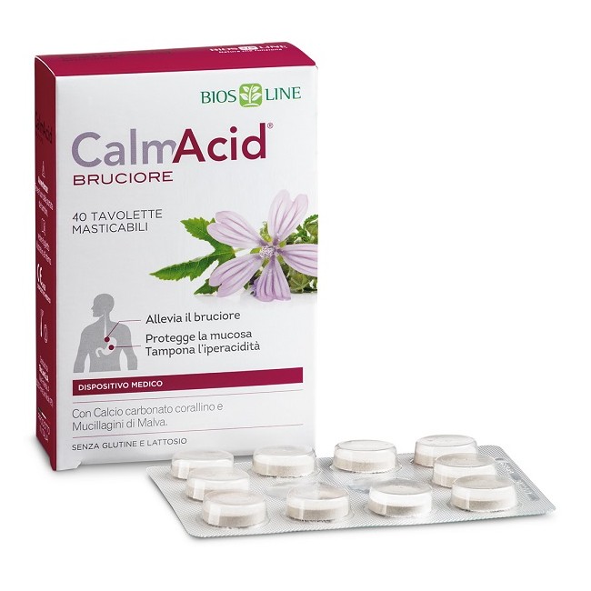 BIOSLINE CALMACID BRUCIORE 40 TAVOLETTE MASTICABILI BIOSLINE CALMACID BRUCIORE 40 TAVOLETTE MASTICABILI