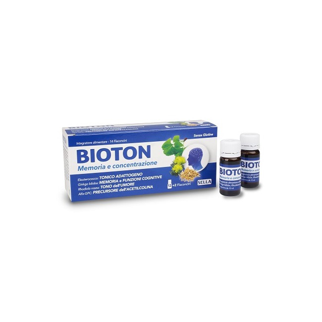 BIOTON ELEUTEROCOCCO MEMORIA CONCENTRAZIONE 14 FLACONCINI BIOTON ELEUTEROCOCCO MEMORIA CONCENTRAZIONE 14 FLACONCINI
