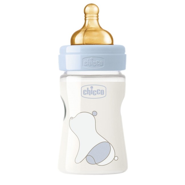 CHICCO BIBERON ORIGINAL 150ML TOUCH 1 FORO BOY CON TETTARELLA IN CAUCCIU' CHICCO BIBERON ORIGINAL 150ML TOUCH 1 FORO BOY CON TETTARELLA IN CAUCCIU'