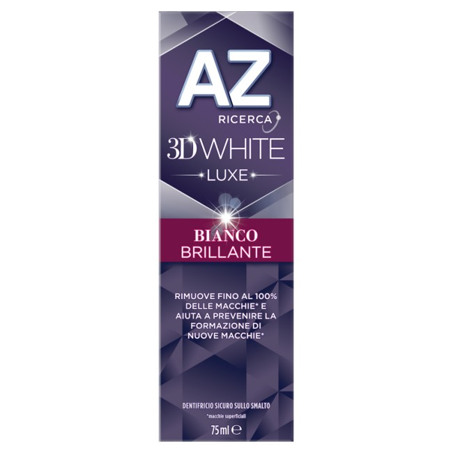 AZ 3D WHITE LUXE BIANCO BRILLANTE DENTIFRICIO 75 ML AZ 3D WHITE LUXE BIANCO BRILLANTE DENTIFRICIO 75 ML
