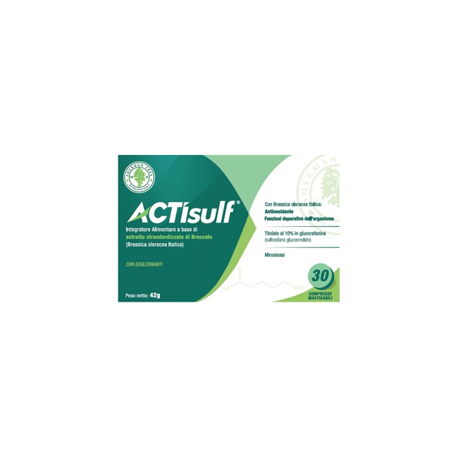 ACTISULF 600MG 30 COMPRESSE MASTICABILI ACTISULF 600MG 30 COMPRESSE MASTICABILI