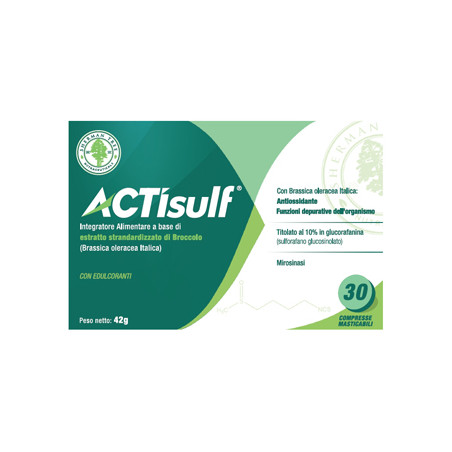 ACTISULF 600MG 30 COMPRESSE MASTICABILI ACTISULF 600MG 30 COMPRESSE MASTICABILI