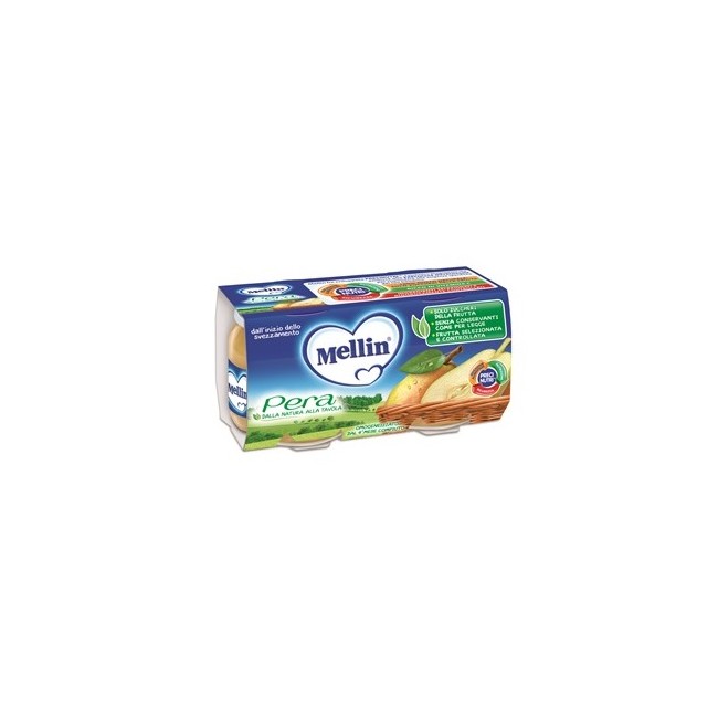 Mellin Omogeneizzati Di Frutta Pera 2x100g Mellin Omogeneizzati Di Frutta Pera 2x100g