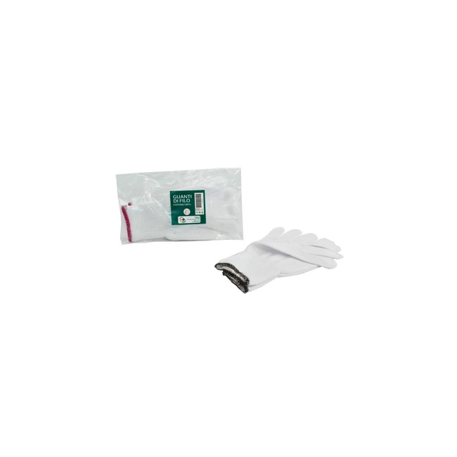 GUANTO DI FILO COTONE 100% BIANCO PER ALLERGIE DERMATOLOGICHE 6,5 1 PAIO GUANTO DI FILO COTONE 100% BIANCO PER ALLERGIE DERMATOLOGICHE 6,5 1 PAIO