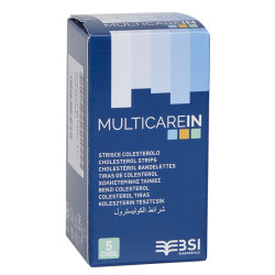TEST COLESTEROLEMIA MULTICARE IN COLESTEROLO IN STRISCE CON ASPIRAZIONE CAPILLARE 5 PEZZI