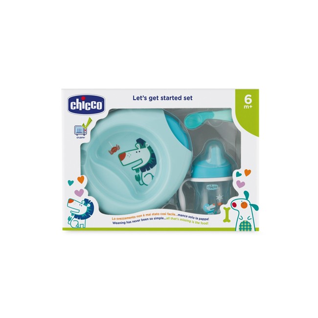 CHICCO SET PAPPA 6 MESI+ AZZURRO CHICCO SET PAPPA 6 MESI+ AZZURRO