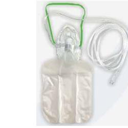 MASCHERA OSSIGENO+TUBO+RESBABY