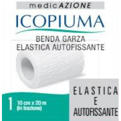 BENDA GARZA ELASTICA ICOPIUMA AUTOFISSANTE CM 10 X 20 MT