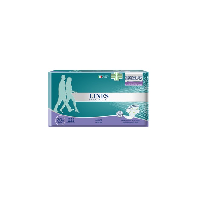 LINES SPECIALIS PANNOLONE A MUTANDINA MAXI MEDIA FARMA 20 PEZZI LINES SPECIALIS PANNOLONE A MUTANDINA MAXI MEDIA FARMA 20 PEZZI