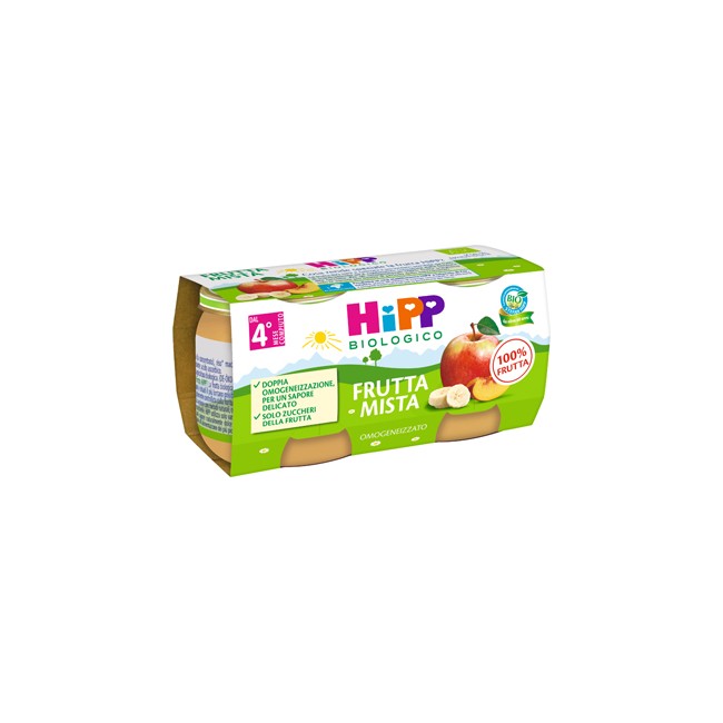 HIPP BIO OMOGENEIZZATO FRUTTA MISTA 2X80 G HIPP BIO OMOGENEIZZATO FRUTTA MISTA 2X80 G