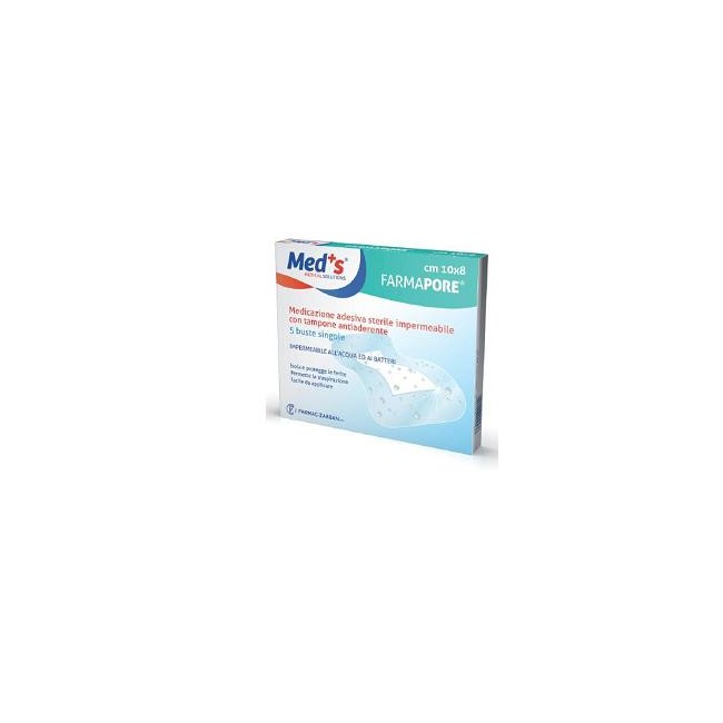 MEDICAZIONE MEDS PORE ADESIVA IMPERMEABILE 5X7CM 5 PEZZI MEDICAZIONE MEDS PORE ADESIVA IMPERMEABILE 5X7CM 5 PEZZI