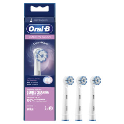 ORALB SENSITIVE CLEAN EB60 TESTINE PER SPAZZOLINO ELETTRICO 3 PEZZI